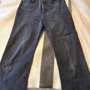 Levi's Dark Gray Straight Leg Jeans